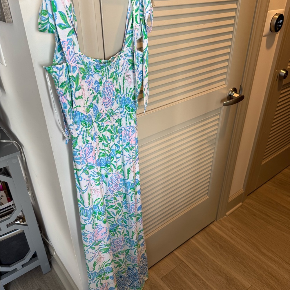 Lilly Pulitzer Kailua Smoked Maxi in Just a Pinch